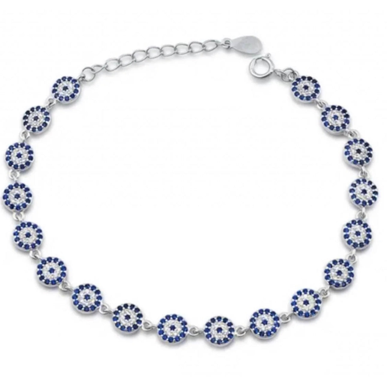 925 Sterling Silver Evil eye bracelet