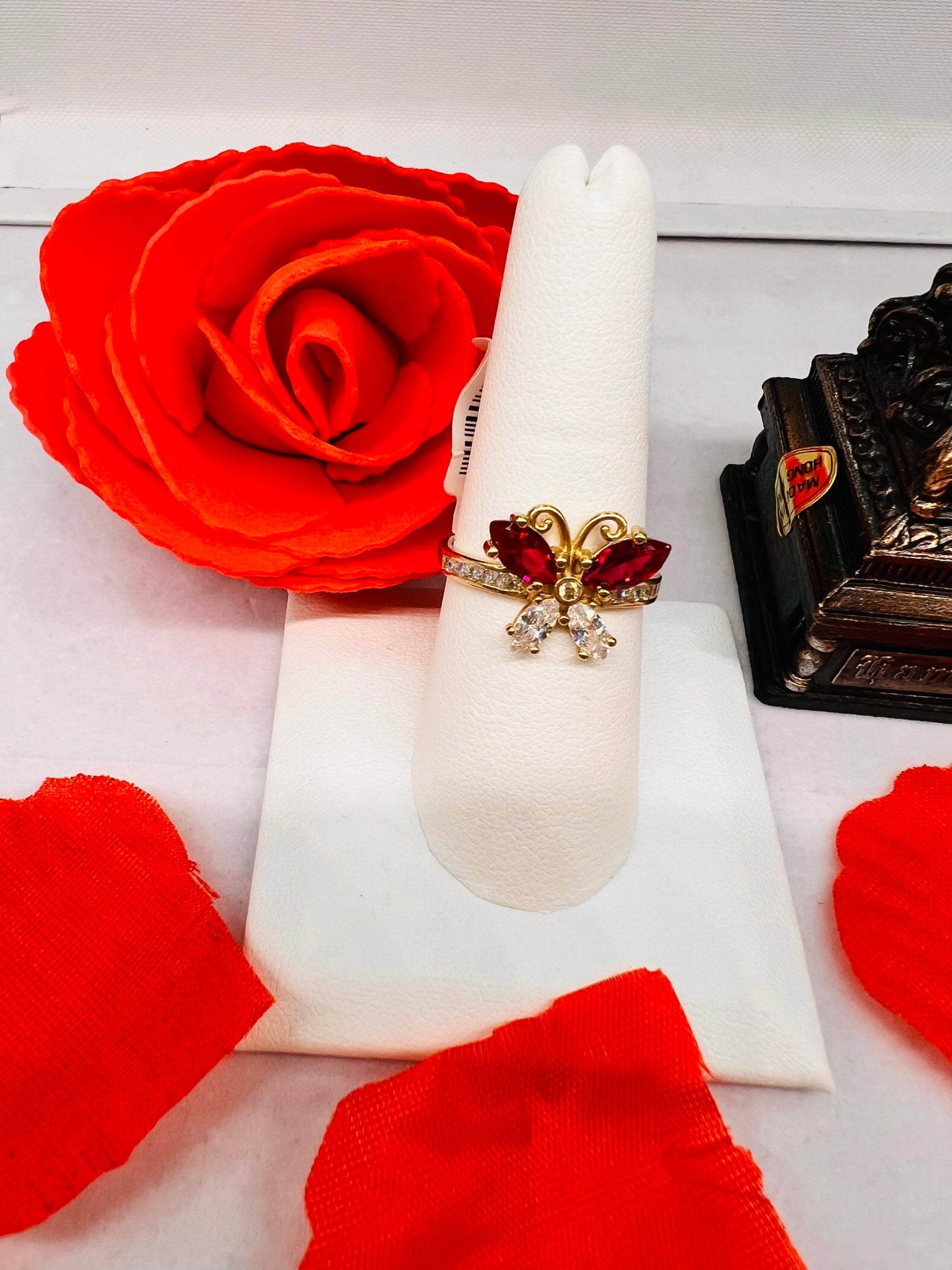 14K Butterfly Ring