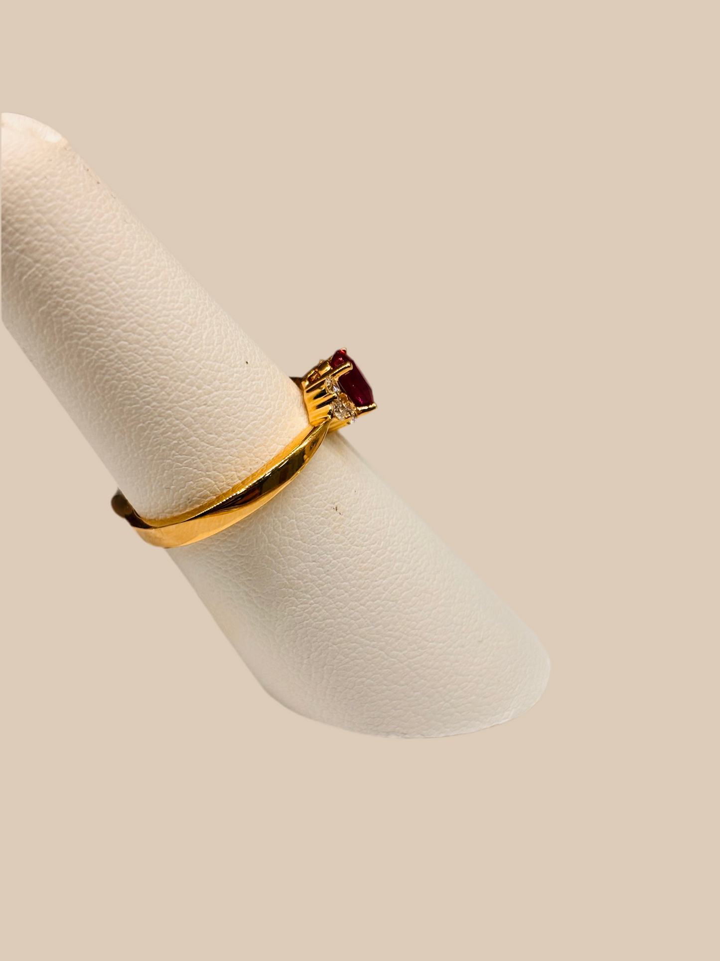 Ruby Diamond Ring 14K