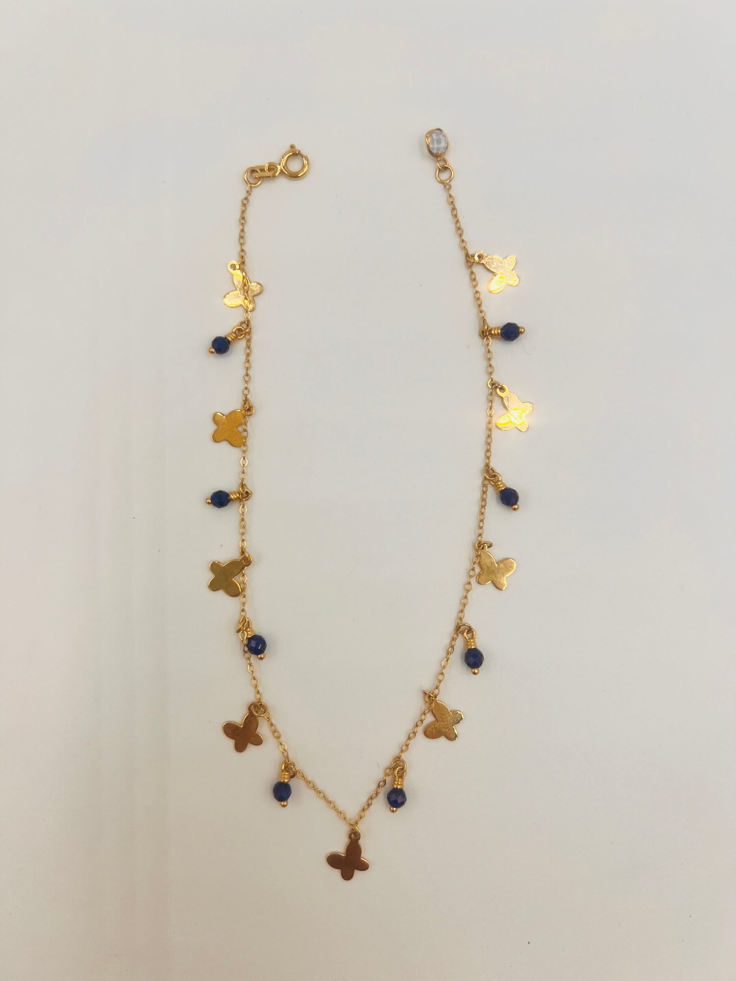 Butterfly Anklet 14K