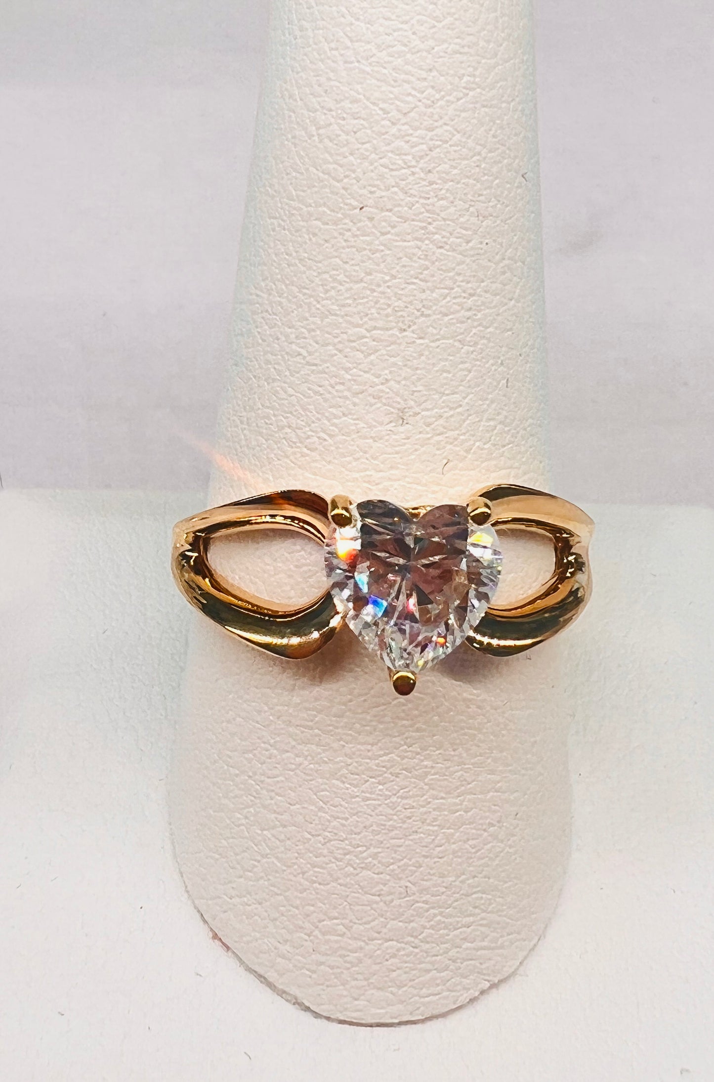 14K Heart Ring
