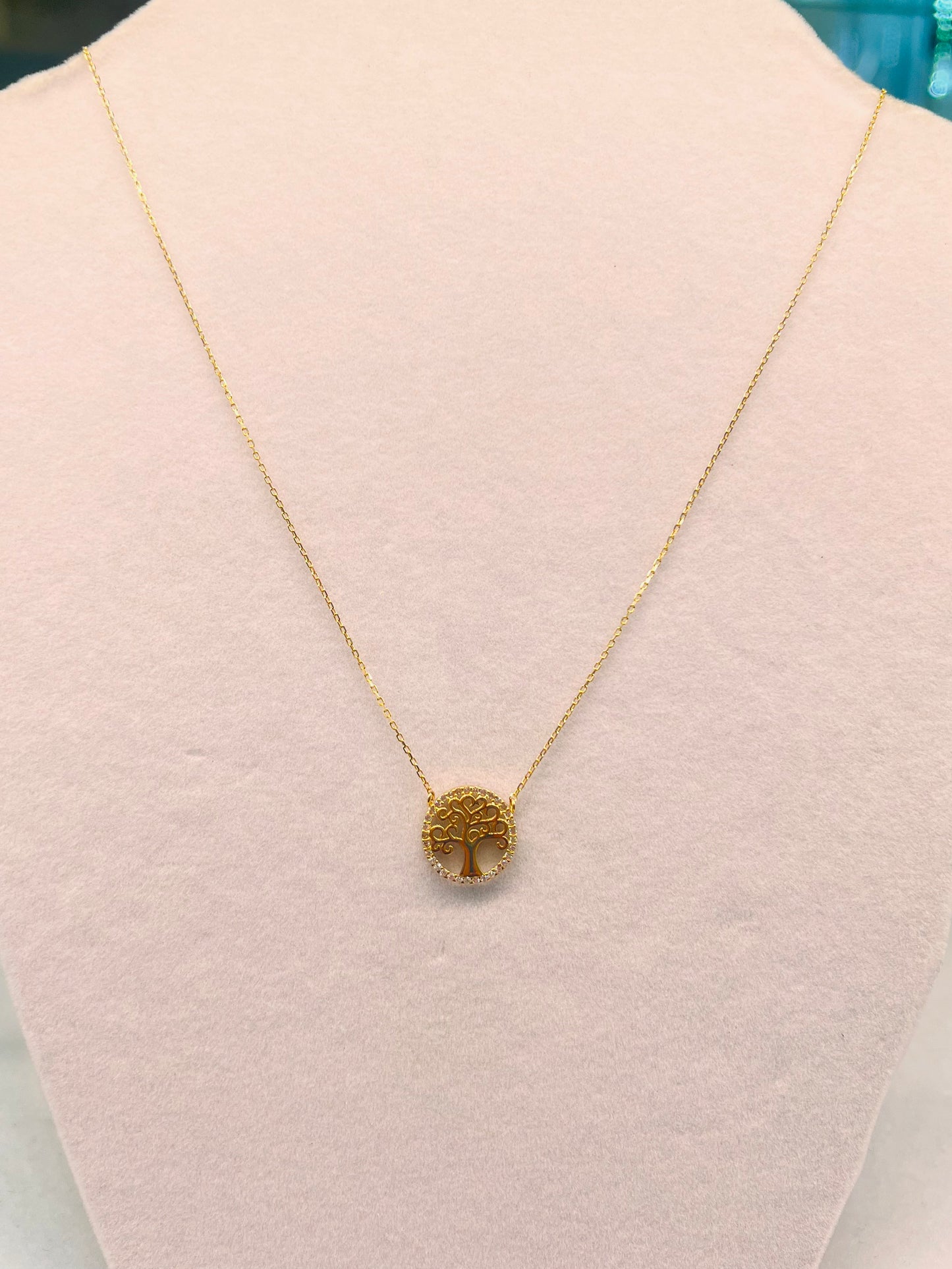 Tree of life Necklace 14K