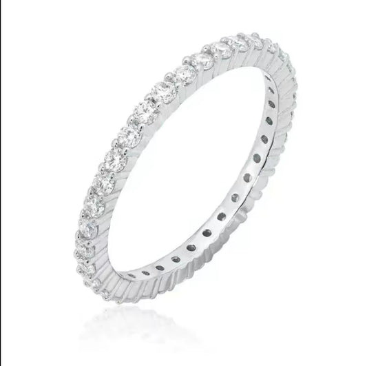 Eternity 925 Moissanite Band