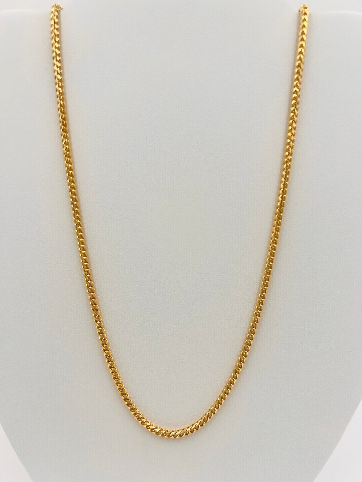 14K Solid Wheat Chain