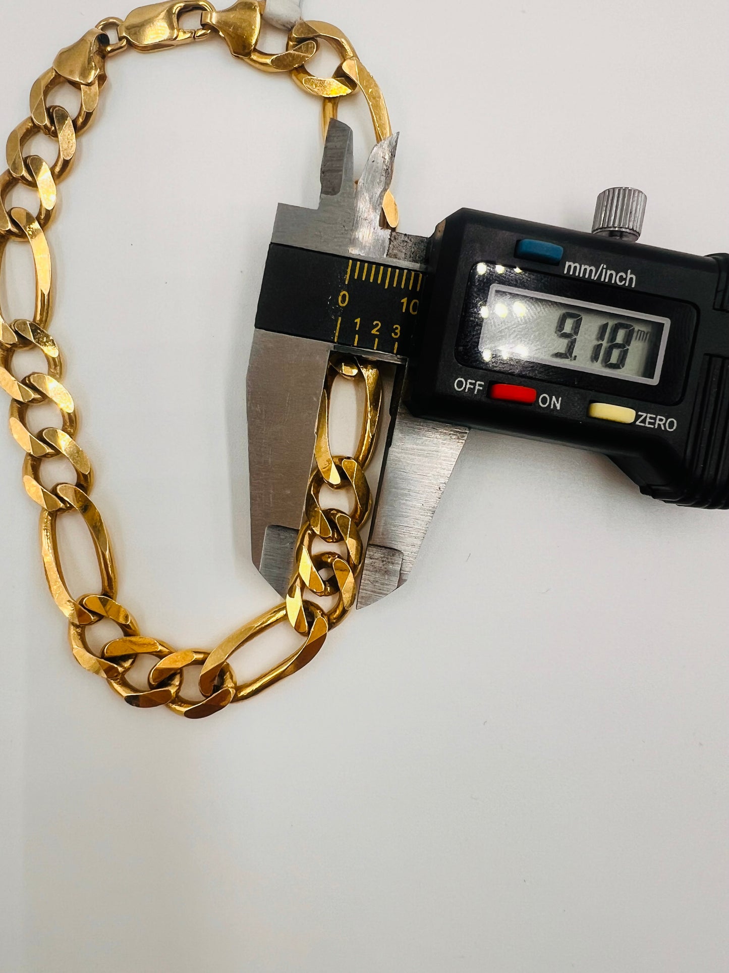 Solid 14K Figaro Bracelet