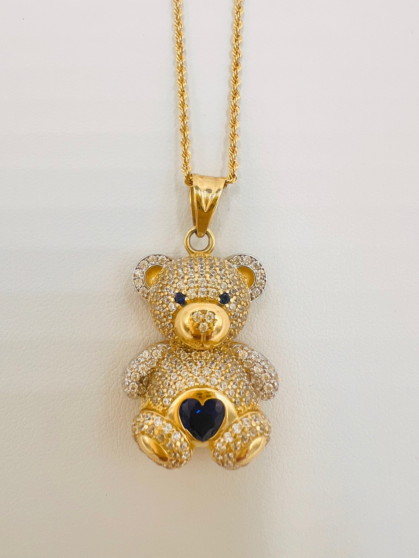 14K Bear Pendant