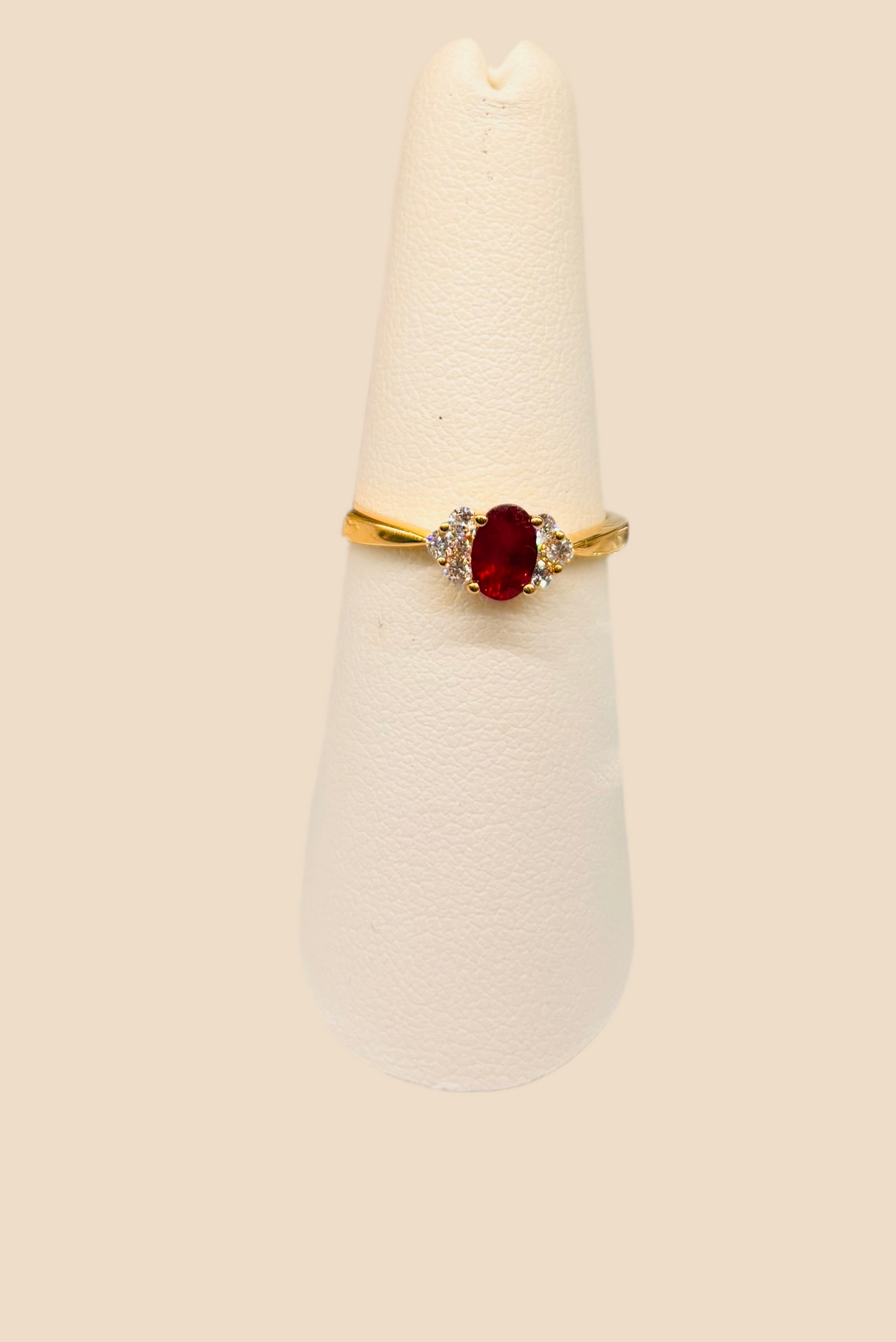 Ruby Diamond Ring 14K