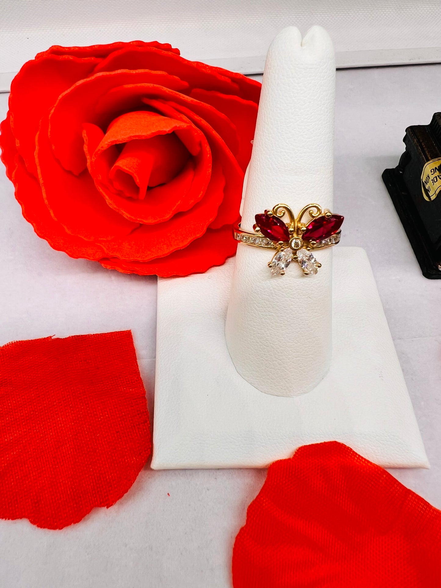 14K Butterfly Ring