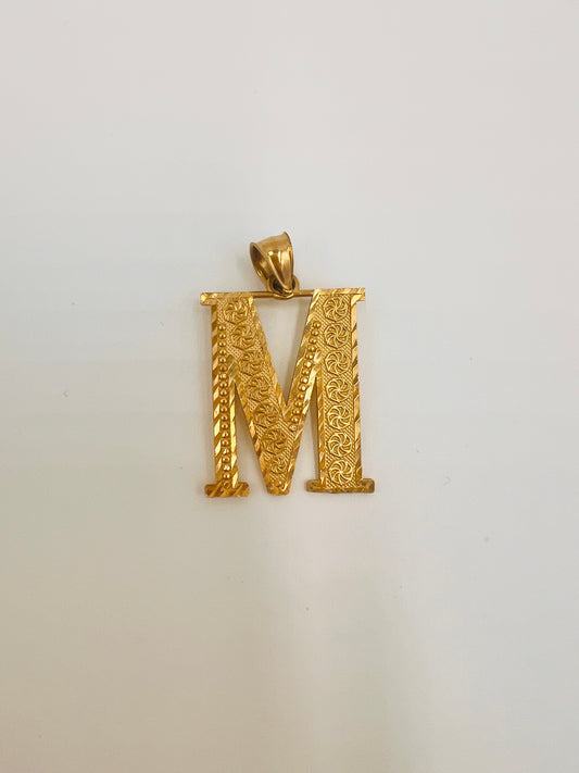 14K Initial Pendant
