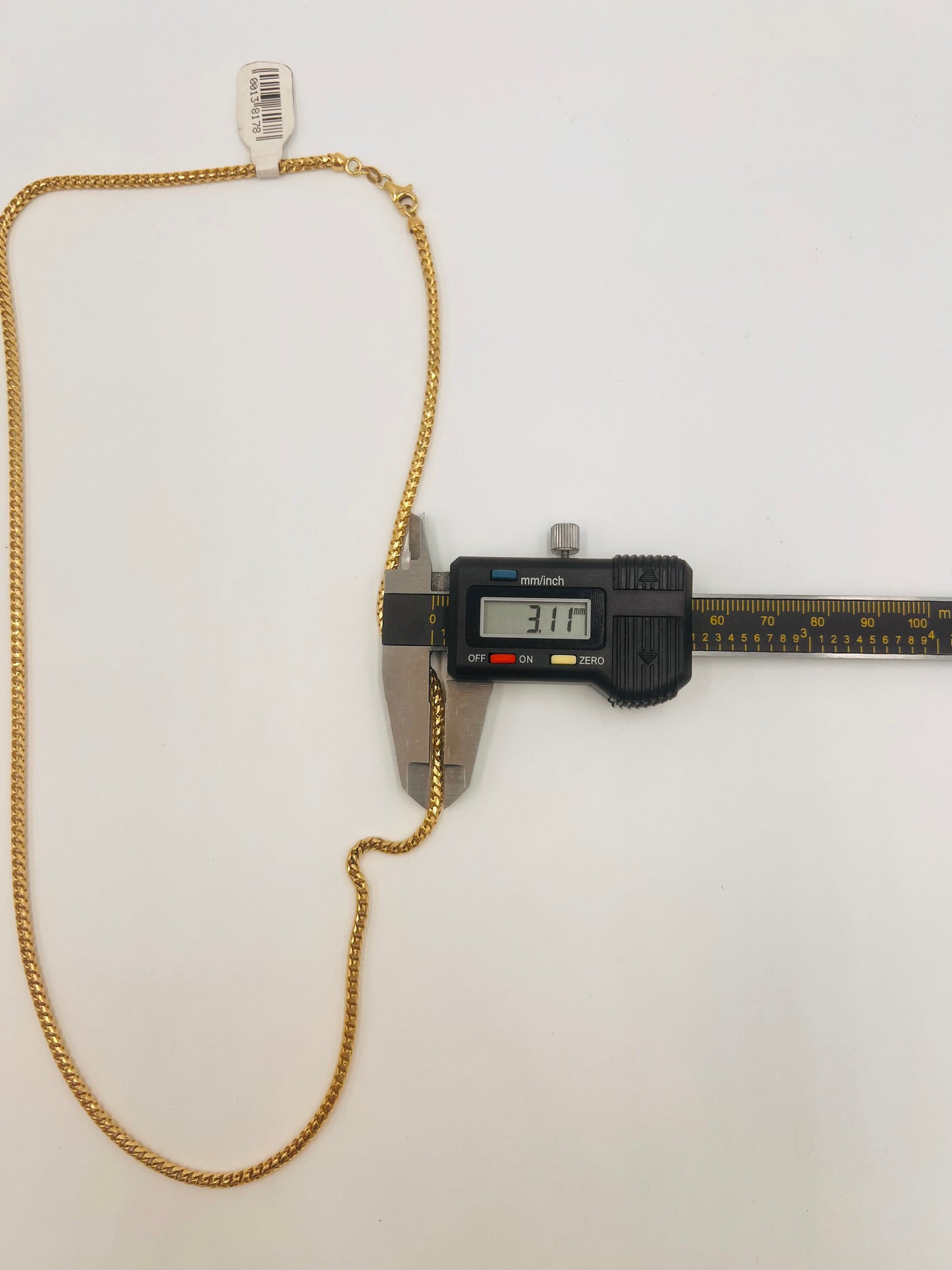 14K Solid Wheat Chain