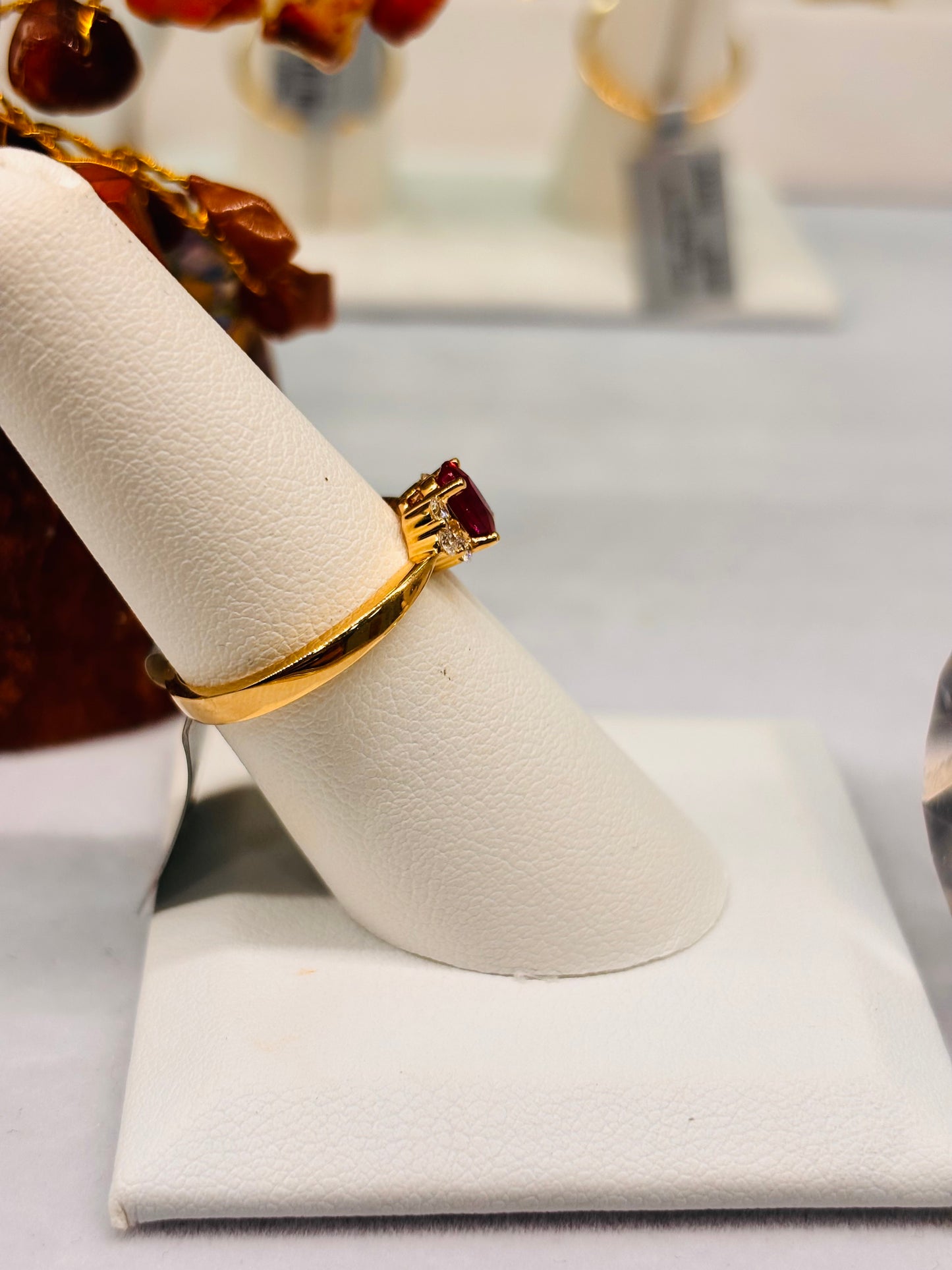 Ruby Diamond Ring 14K