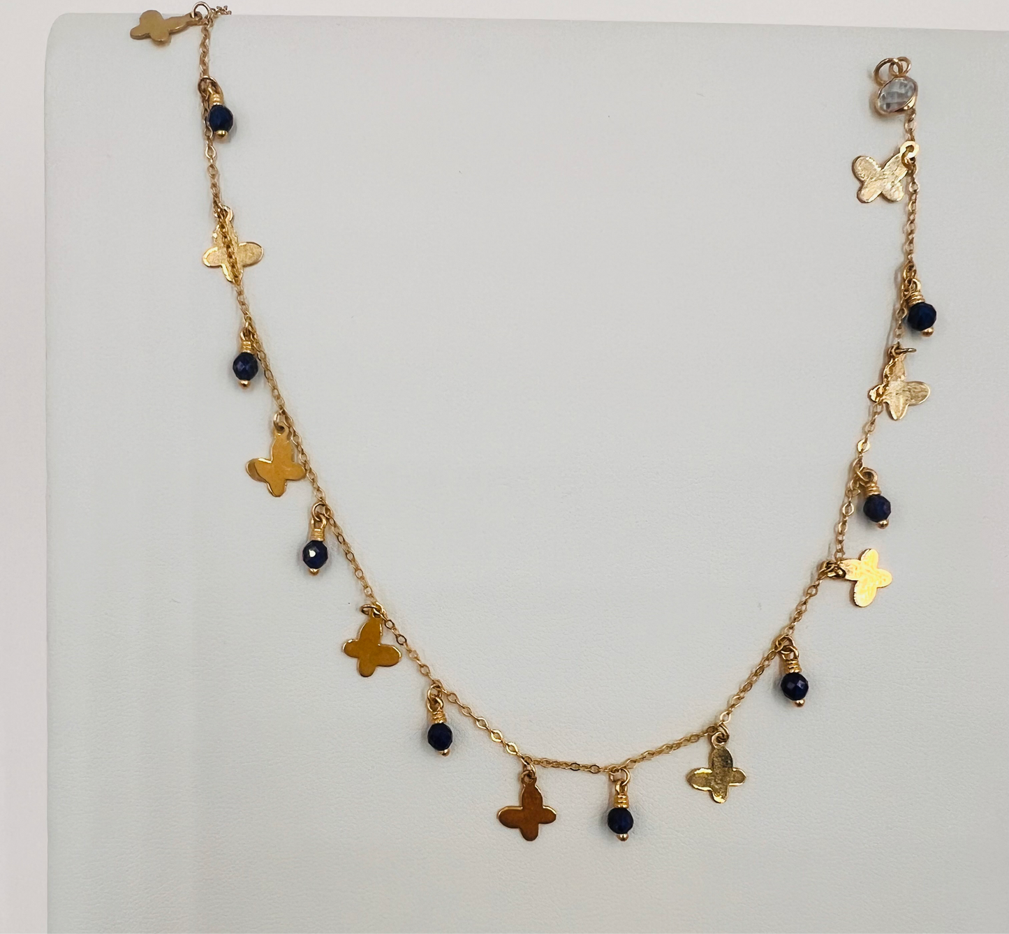 Butterfly Anklet 14K