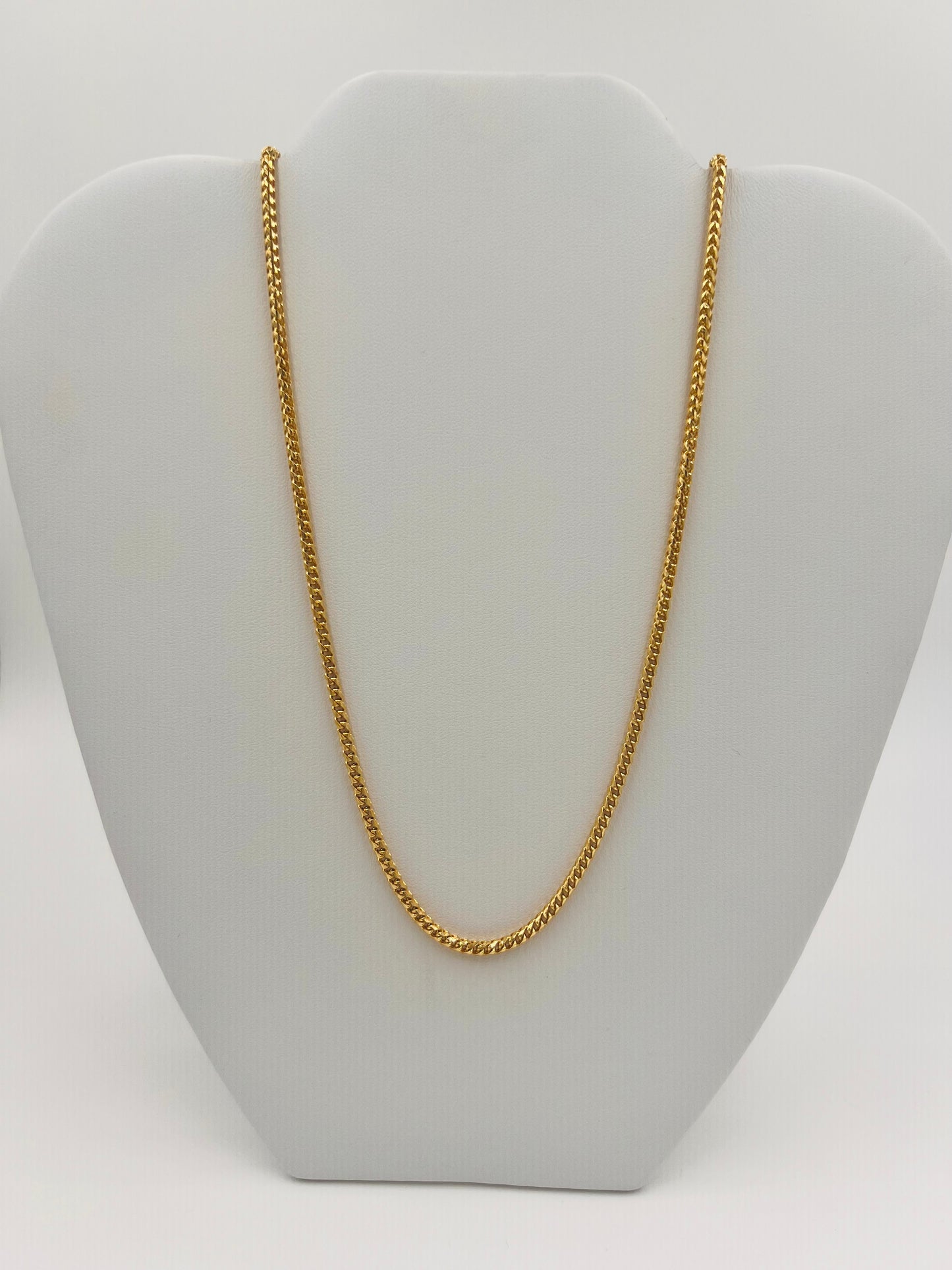 14K Solid Wheat Chain