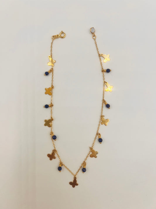 Butterfly Anklet 14K