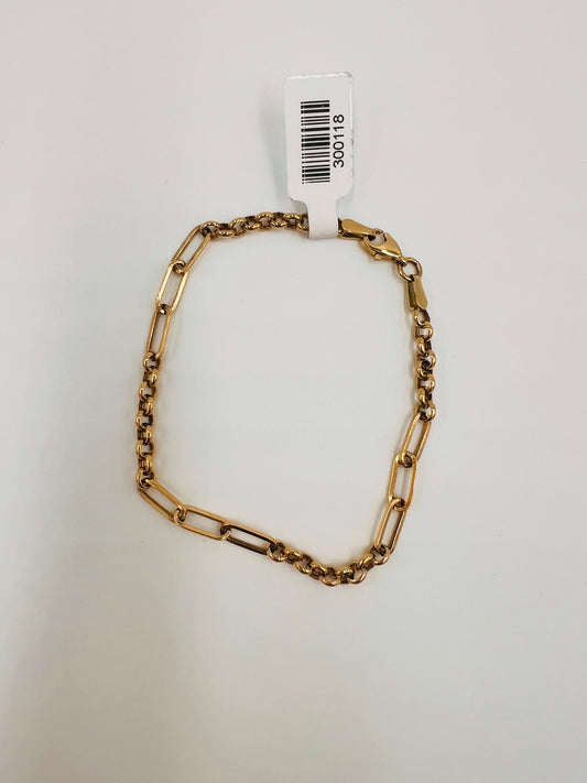 Paperclip Bracelet 14k