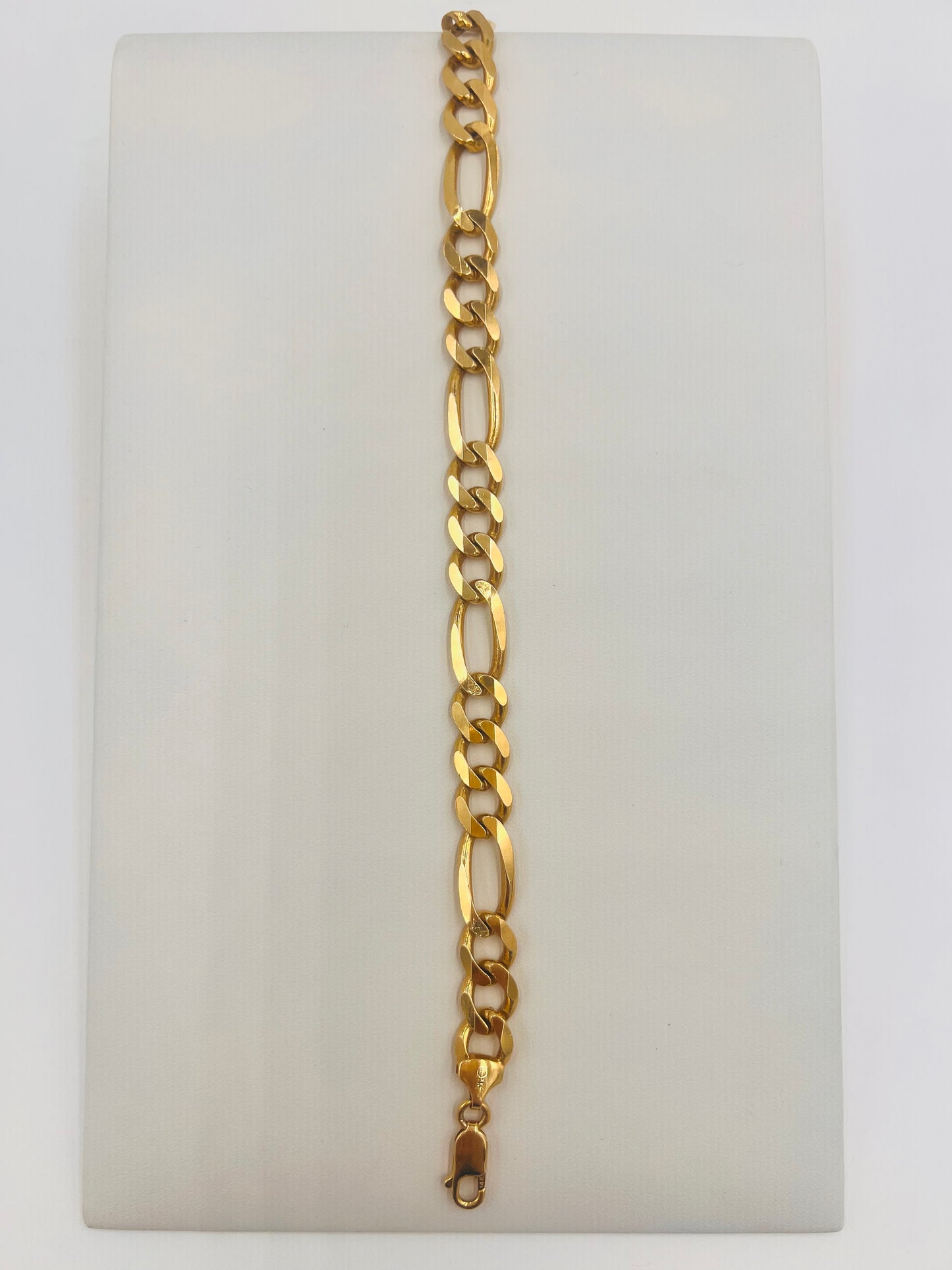 Solid 14K Figaro Bracelet