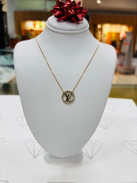 14K L&V PENDANT+CHAIN