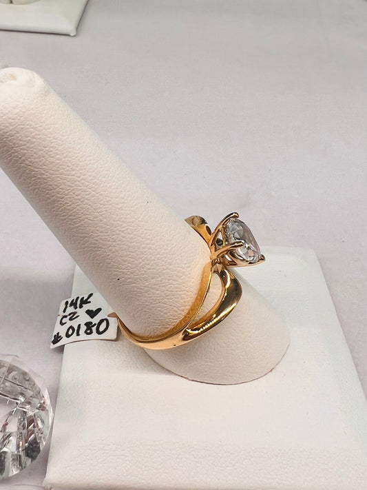 14K Heart Ring