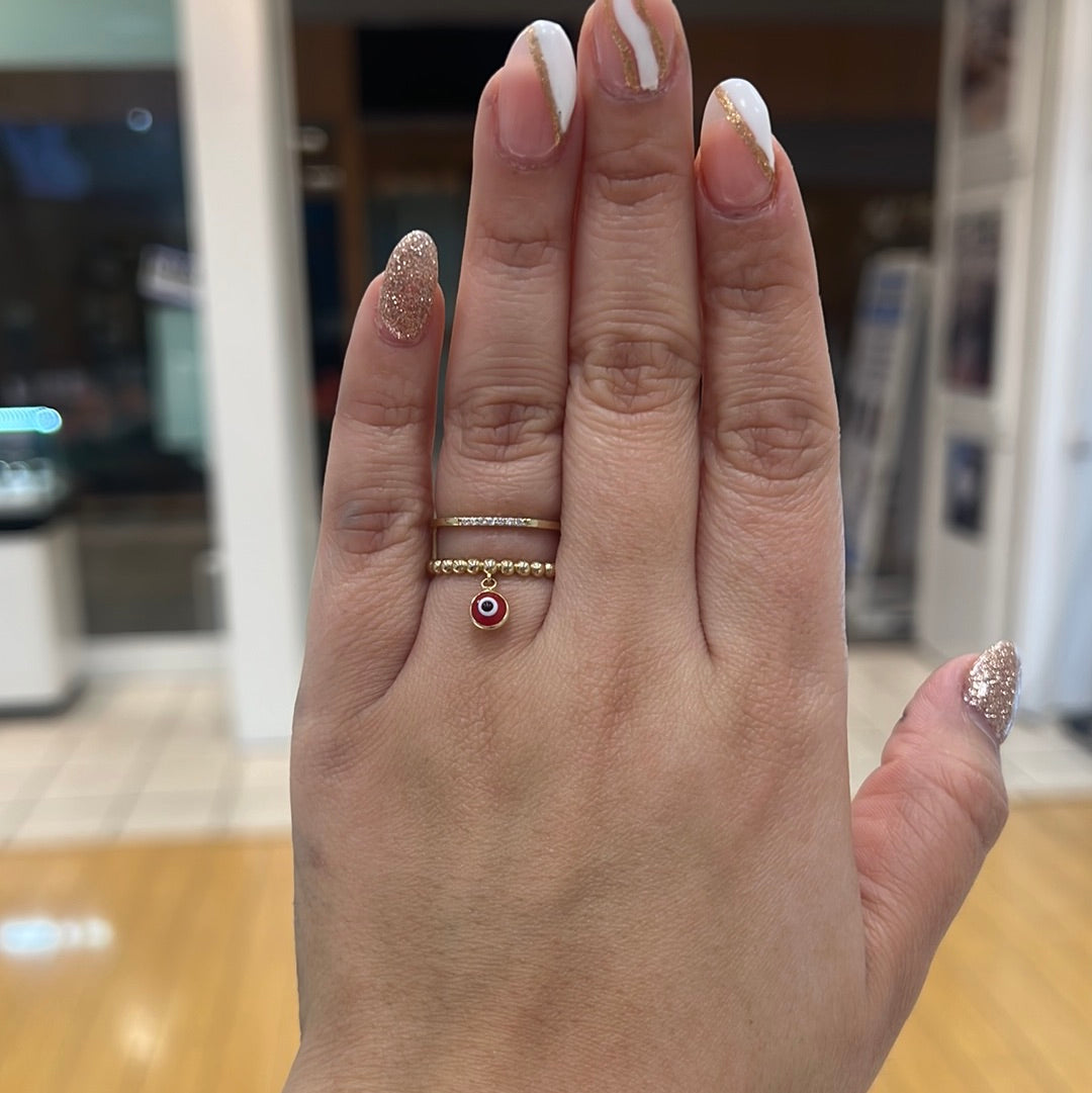 14K Evil Eye Ring