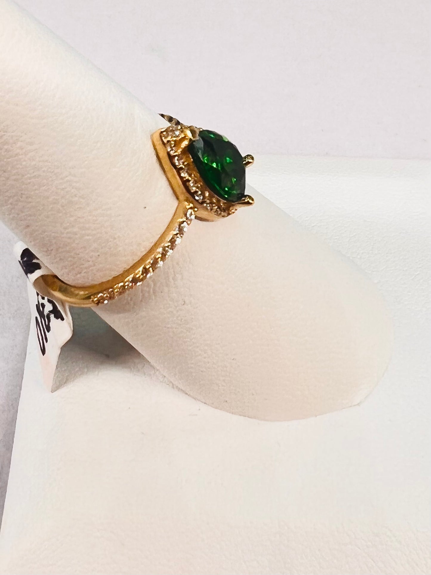 14k Syn. Emerald Ring